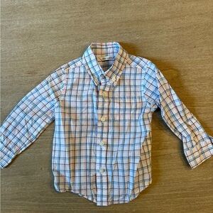 Janie and Jack Plaid Button-Up Shirt